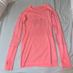 COPY - Coral Lululemon Swiftly Tech Long Sleeve